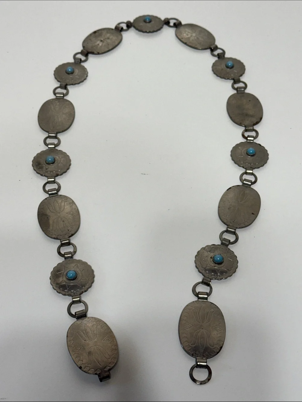 Vintage Southwestern style linked Metal Concho Belt